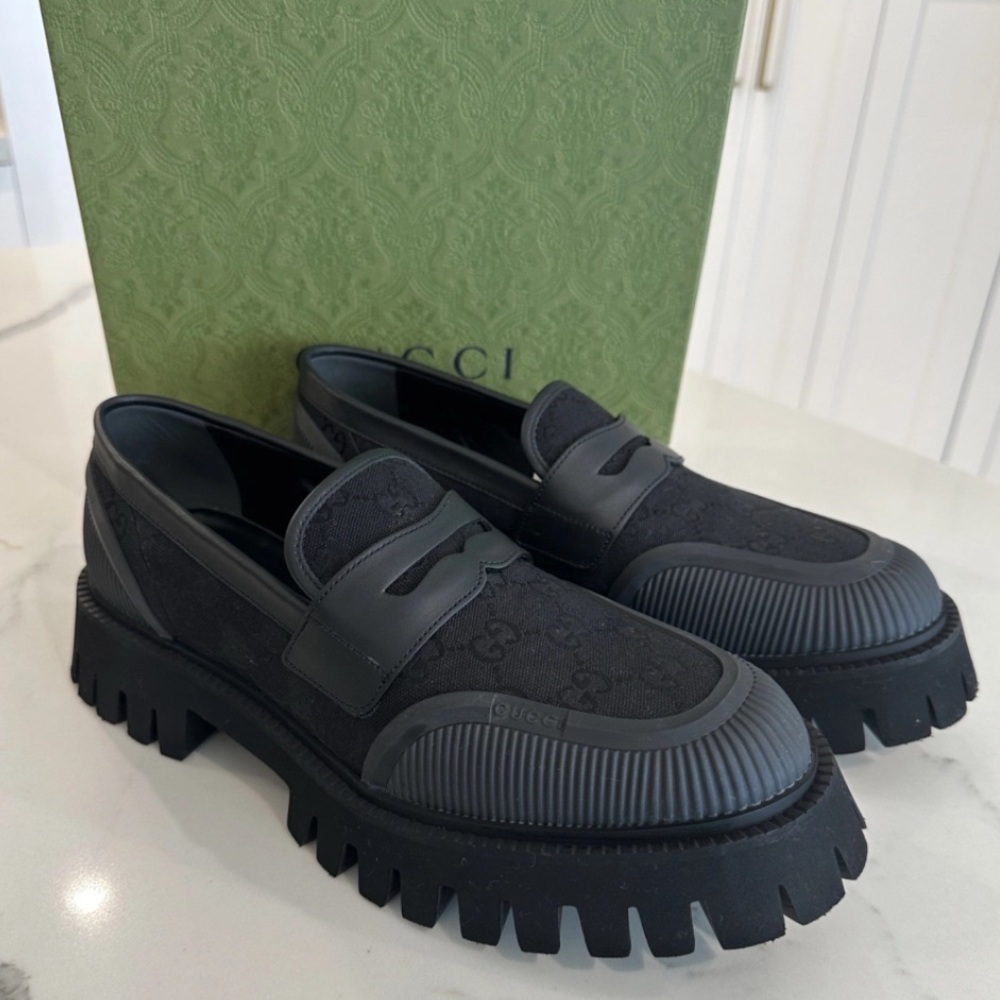 Gucci Maxi GG paneled loafers - Picture 2 of 9